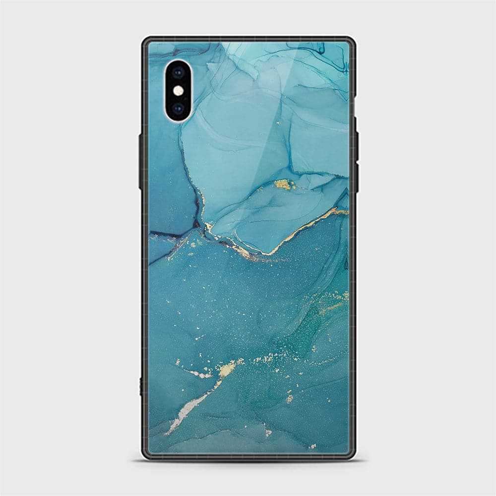 iPhone X Cover - Mystic Marble Series - D45 - HQ Ultra Shine Premium Infinity Glass Soft Silicon Borders Casee ( Fast Delivery )