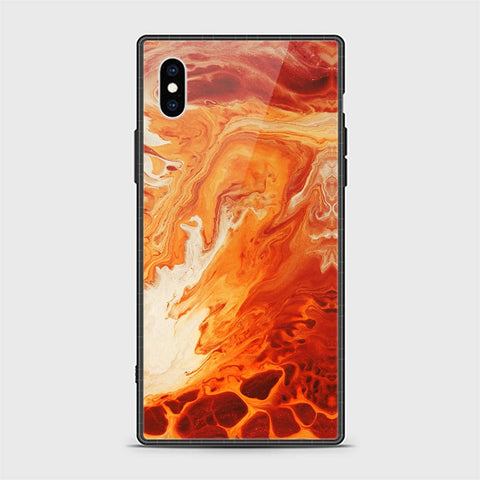 iPhone XS Max Cover - Mystic Marble Series - D28 - HQ Ultra Shine Premium Infinity Glass Soft Silicon Borders Casee ( Fast Delivery )