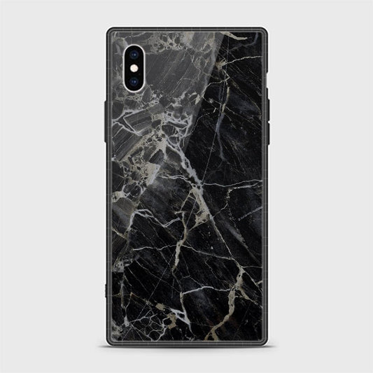 iPhone X/XS Cover - Design 453 - Black Marble Series - HQ Ultra Shine Premium Infinity Glass Soft Silicon Borders Casee (Fast Delivery)