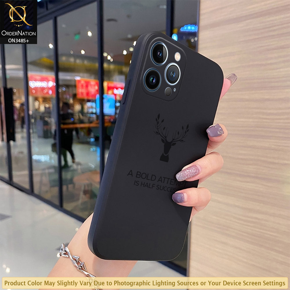 iPhone 13 Pro Max Cover - Black - HQ Liquid Silicone Elegant Colors Camera Protection Soft Case ( Fast Delivery )