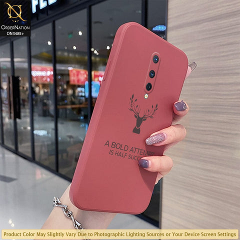 OnePlus 8 4G Cover - Red - ONation Bold Series - HQ Liquid Silicone Elegant Colors Camera Protection Soft Case ( Fast Delivery )