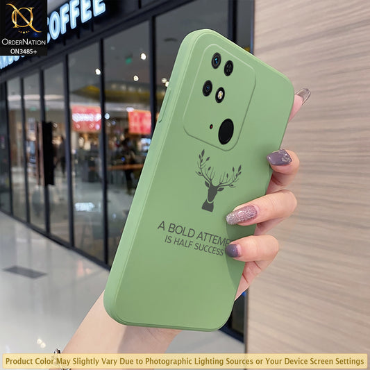 Xiaomi Redmi 10C Cover - Light Green - ONation Bold Series - HQ Liquid Silicone Elegant Colors Camera Protection Soft Case ( Fast Delivery )