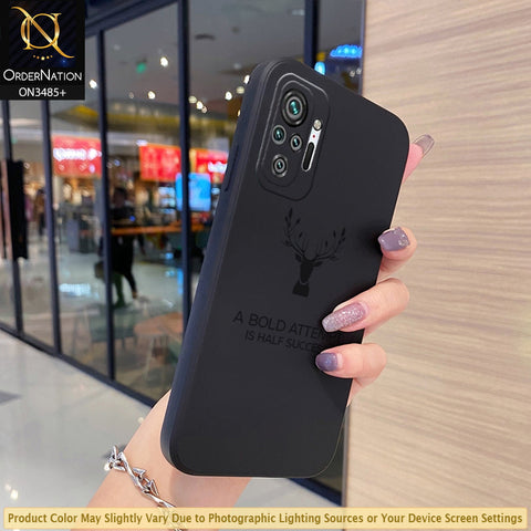 Xiaomi Redmi Note 10 Pro Max Cover - Black - Bold Series - HQ Liquid Silicone Elegant Colors Camera Protection Soft Case ( Fast Delivery )