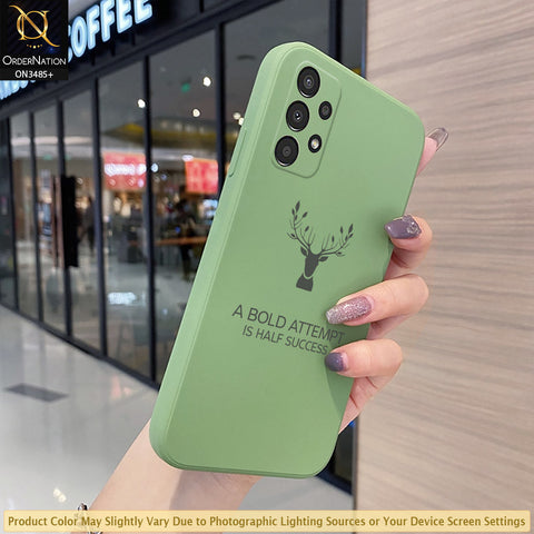 Samsung Galaxy A52 Cover - Light Green - ONation Bold Series - HQ Liquid Silicone Elegant Colors Camera Protection Soft Case ( Fast Delivery )