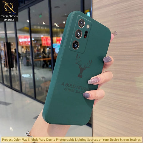 Samsung Galaxy Note 20 Ultra Cover - ONation Bold Series - HQ Liquid Silicone Elegant Colors Camera Protection Soft Case(Fast Delivery)