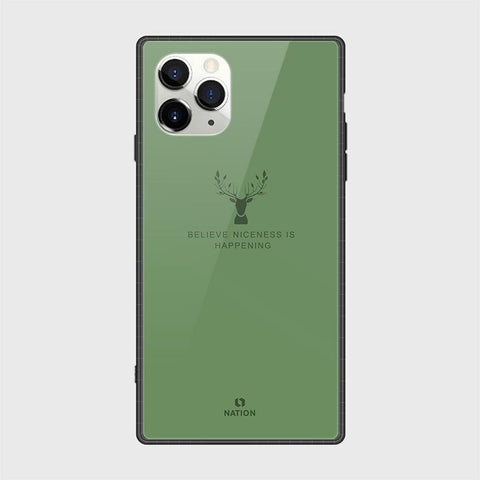 iPhone 11 Pro Cover - Nice Series - D12 - HQ Ultra Shine Premium Infinity Glass Soft Silicon Borders Case ( Fast Delivery )