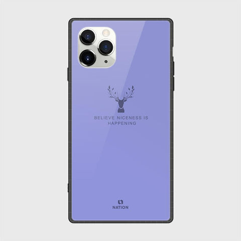 iPhone 11 Pro Cover - Nice Series - D12 - HQ Ultra Shine Premium Infinity Glass Soft Silicon Borders Case ( Fast Delivery )