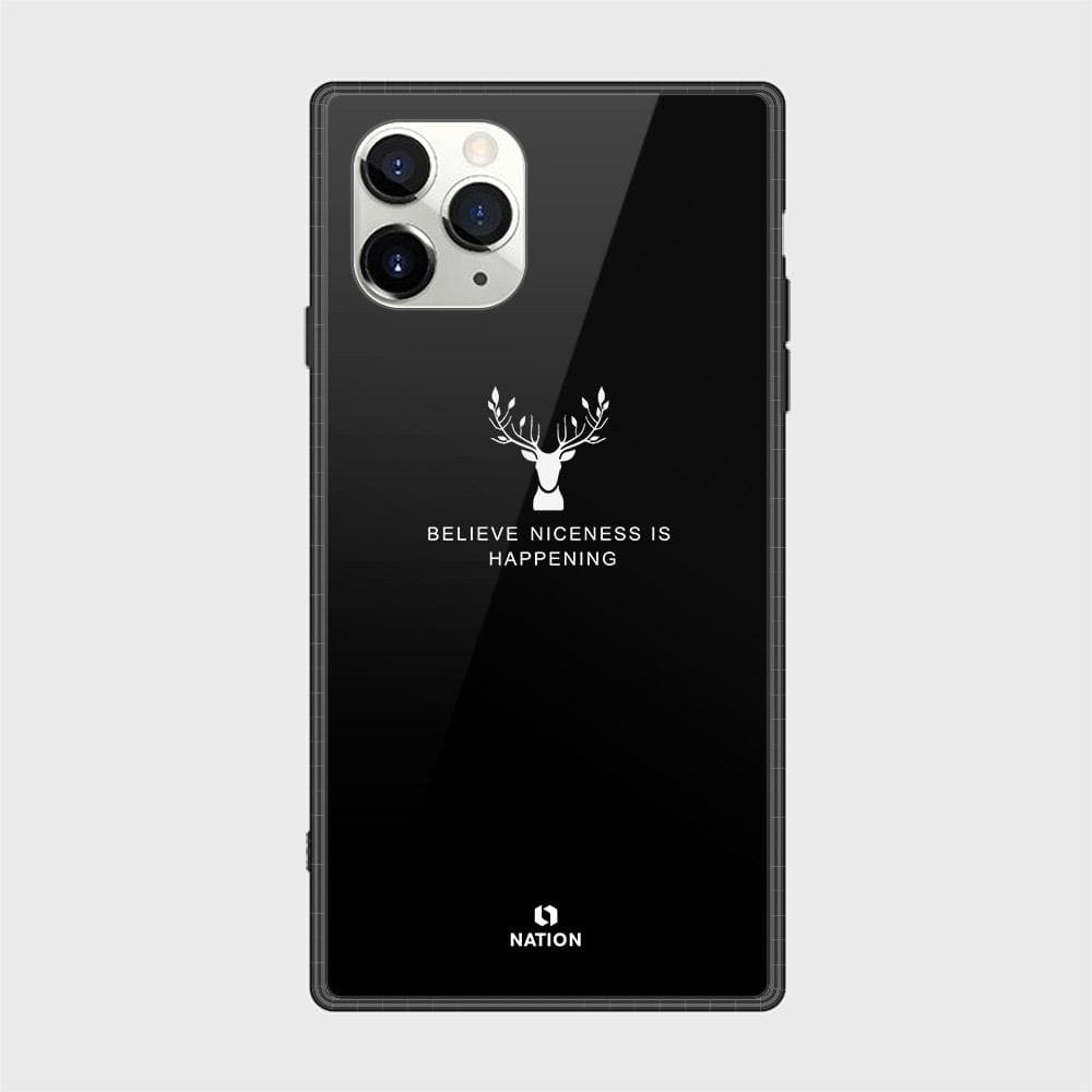 iPhone 11 Pro Cover - Nice Series - D38 - HQ Ultra Shine Premium Infinity Glass Soft Silicon Borders Case ( Fast Delivery )