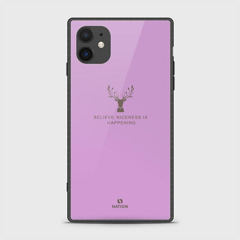 iPhone 12 Cover - Nice Series - D29 - HQ Ultra Shine Premium Infinity Glass Soft Silicon Borders Case ( Fast Delivery )
