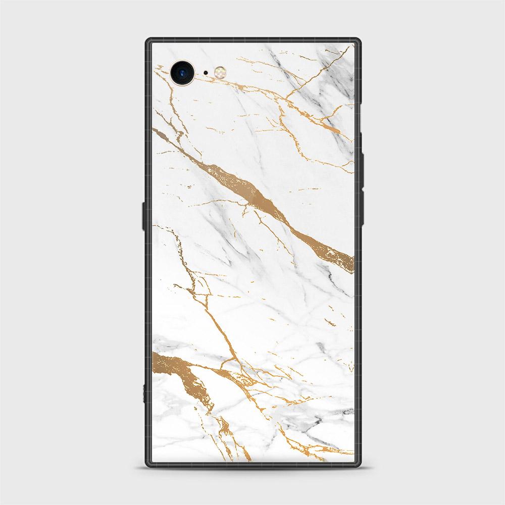 iPhone 8 / 7 Cover - Mystic Marble Series - D6 - HQ Ultra Shine Premium Infinity Glass Soft Silicon Borders Case ( Fast Delivery )