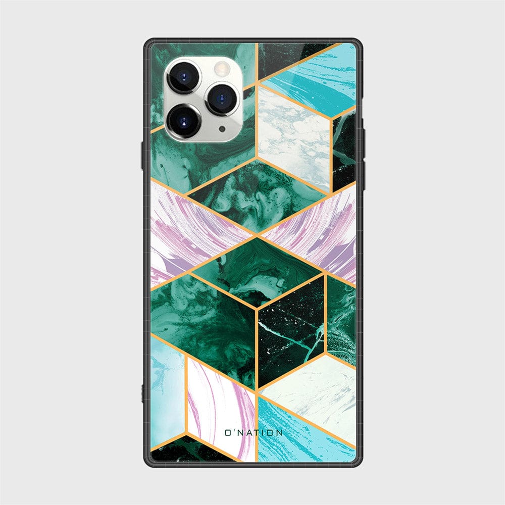 iPhone 12 Pro Max Cover - O'Nation Shades of Marble Series - D3 - HQ Ultra Shine Premium Infinity Glass Soft Silicon Borders Case ( Fast Delivery )