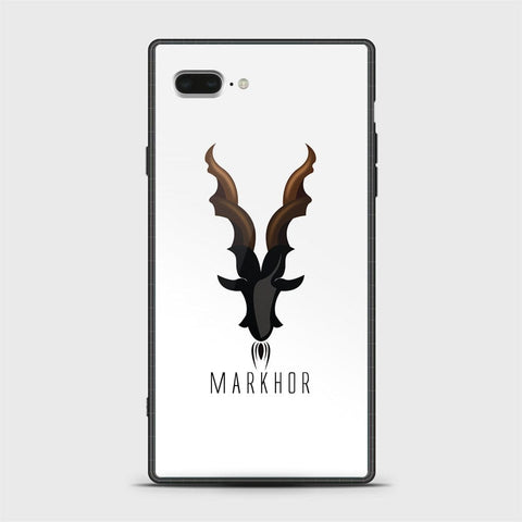 iPhone 8 Plus / 7 Plus Cover - Markhor Series - D4 - HQ Ultra Shine Premium Infinity Glass Soft Silicon Borders Case ( Fast Delivery )