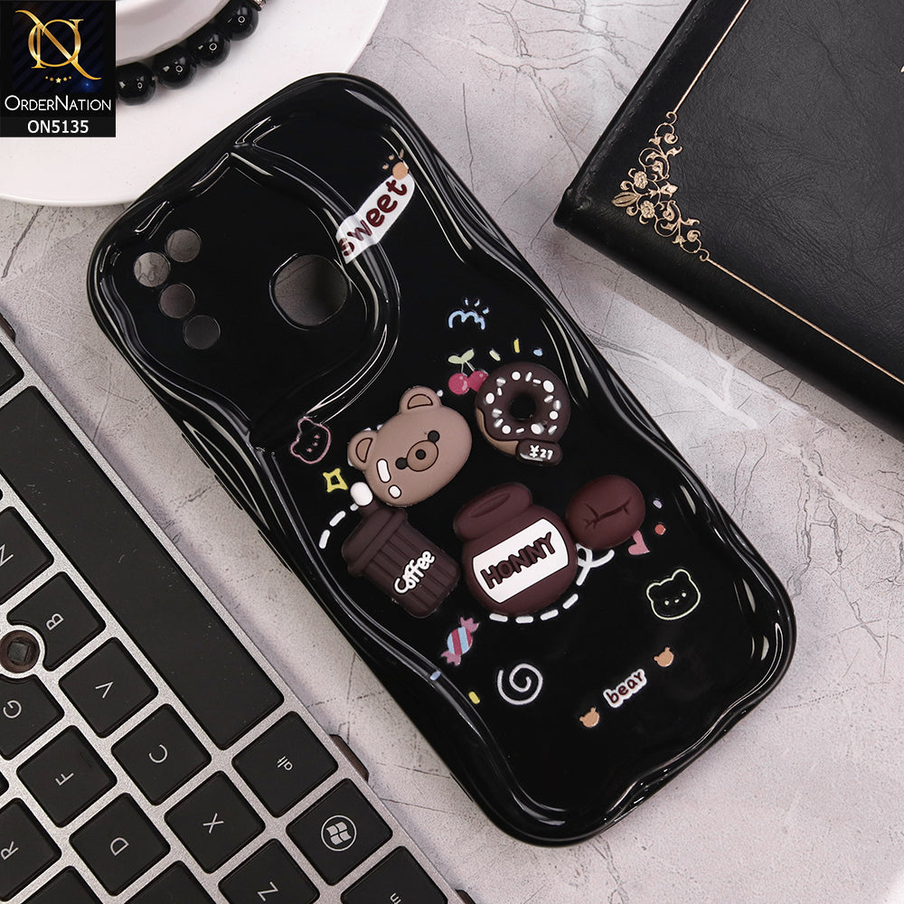 Infinix Smart 5 Cover - Design 3 - Cute 3D Cartoon Soft Silicon Helix Soft Borders Camera Protection Case