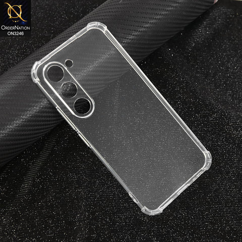 Tecno Spark 40 Pro Cover - Transparent - Soft 4D Design Shockproof Silicone Transparent Clear Camera Protection Case