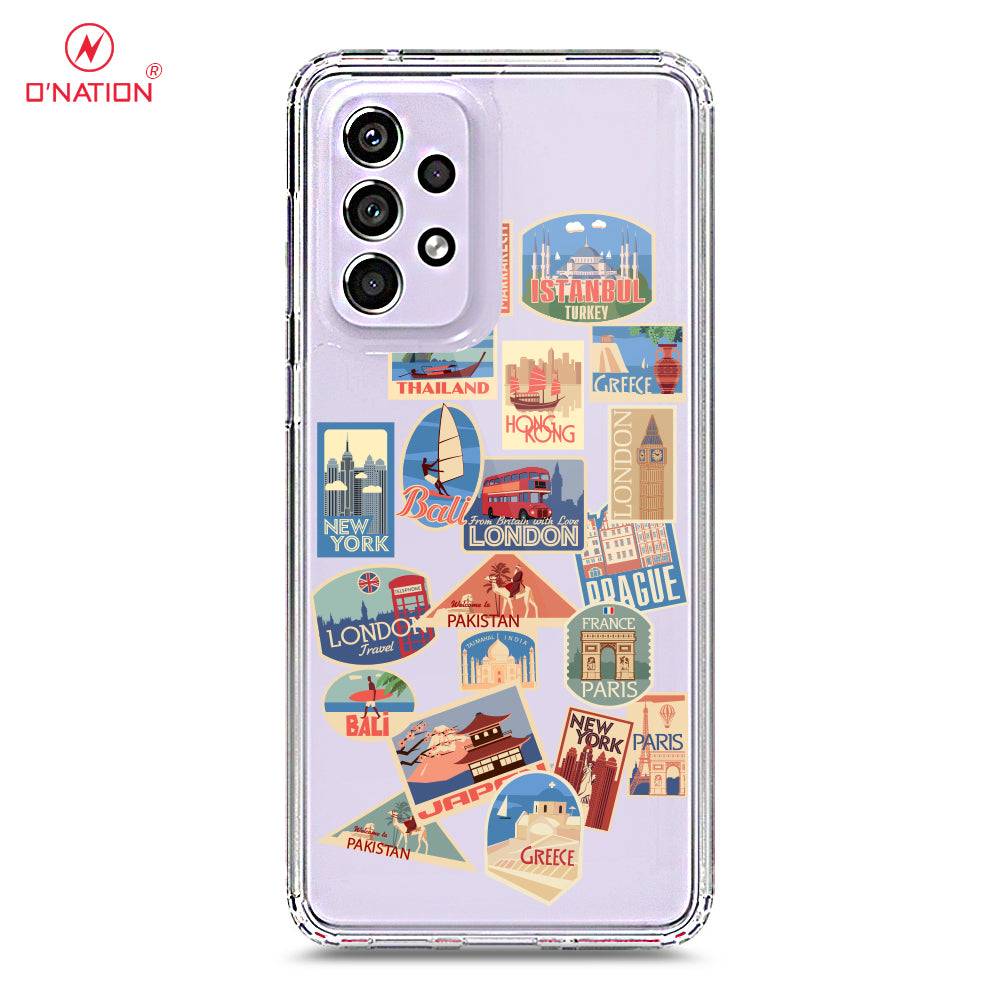 Samsung Galaxy A33 5G Cover - Personalised Boarding Pass Ticket Series - Premium Quality Clear Case No Yellowing Back With Smart Shockproof Cushions -  ( Fast Delivery )
