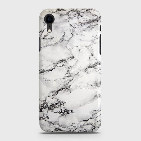 iPhone XR Cover - Matte Finish - Trendy Mysterious White Marble Printed Hard Case with Life Time Colors Guarantee B(36) ( Fast Delivery )