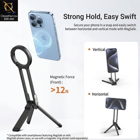X-99 MagSafe Foldable Magnetic Phone Stand Holder with Strong Magnetic Grip