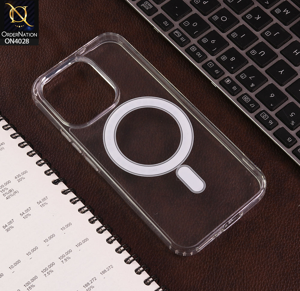 Vivo V70 Cover - Transparent - New Clear Back Soft Borders Magnetic Case With Camera Bumper Protection