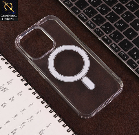 Vivo V70 Cover - Transparent - New Clear Back Soft Borders Magnetic Case With Camera Bumper Protection