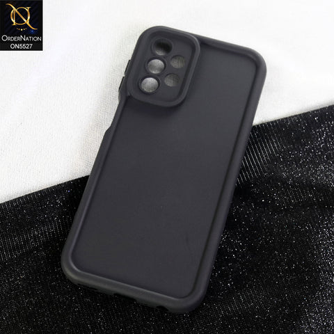 Samsung Galaxy A23 5G Cover - Black - Soft Silicone Case With Round Bumper Matte TPU Shockproof Cover
