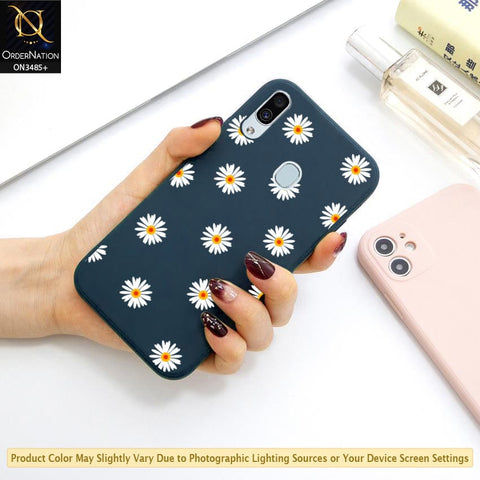 Samsung Galaxy A20 Cover - ONation Daisy Series - HQ Liquid Silicone Elegant Colors Camera Protection Soft Case (Fast Delivery)