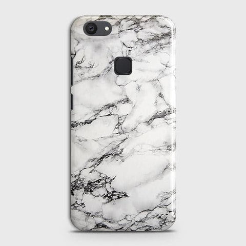 vivo Y81 Cover - Matte Finish - Trendy Mysterious White Marble Printed Hard Case with Life Time Colors Guarantee ( Fast Delivery )