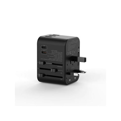 WIWU UA-303 UNIVERSAL TRAVEL ADAPTER - BLACK