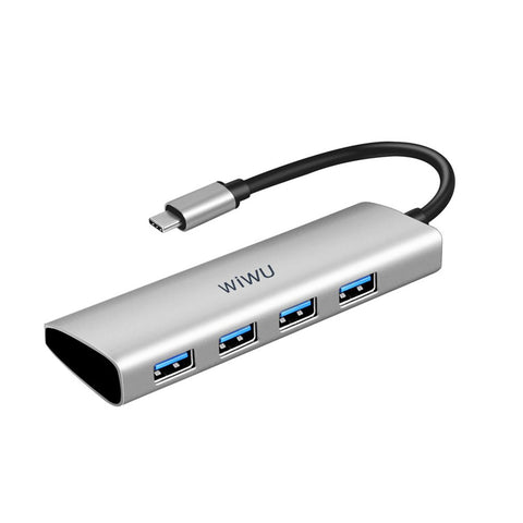 Wiwu Alpha 440 Type-C to 4x USB Ports - Silver