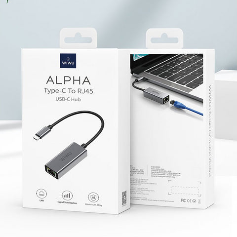 Wiwu RJ45 Type-C to LAN - Silver