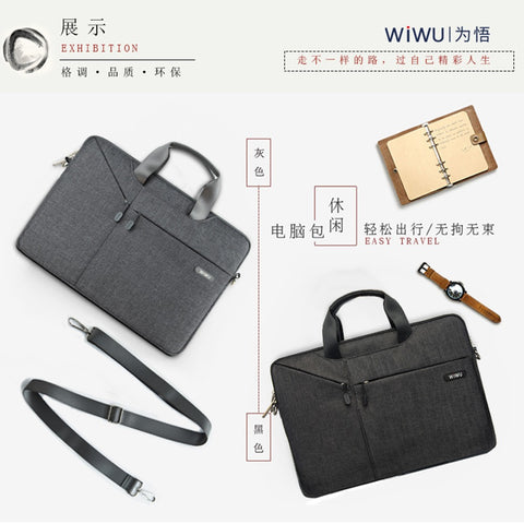 Wiwu City Commuter Gent Business Laptop Handbag 12 inch - Black