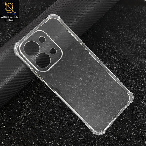 Xiaomi Redmi 15C 4G Cover - Transparent - Soft 4D Design Shockproof Silicone Transparent Clear Camera Protection Case