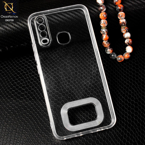 Vivo Y17 Cover - Transparent - Logo Hole Camera Lense Protection Soft Silicon Transparent Case