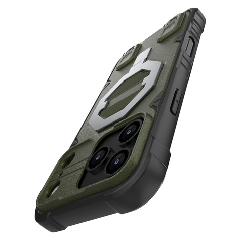 iPhone 17 Pro Max Cover - Black -  MagSafe Compatible Case with Kickstand Ring Holder TPU Shockproof