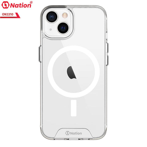 iPhone 13 Mini Cover - ONation MagSafe Series - Premium Quality No Yellowing Drop Tested Tpu+Pc Clear Soft Edges