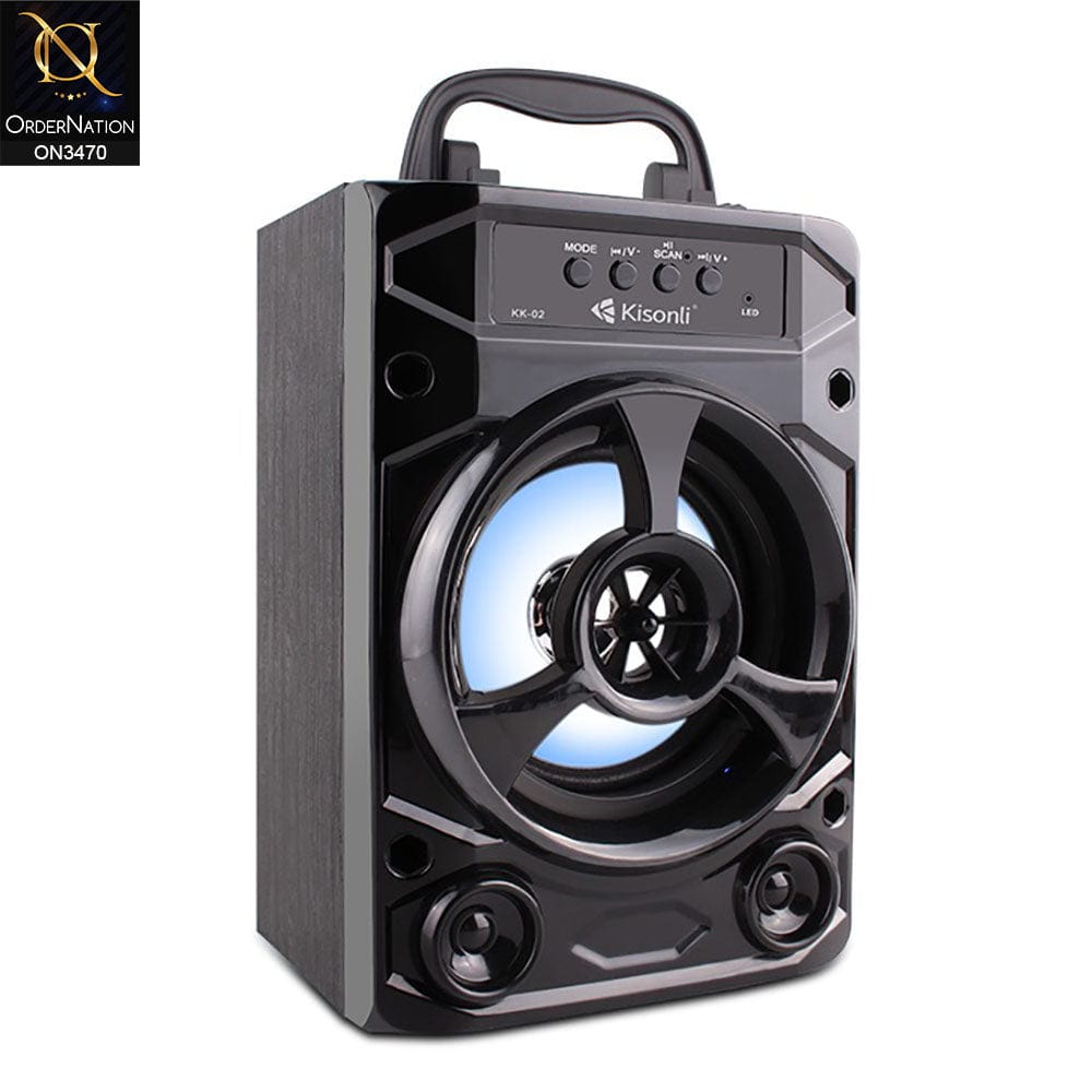 Black - Kisonli KK-02 Wireless Bluetooth speaker Phone Holder