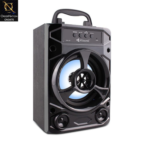 Black - Kisonli KK-02 Wireless Bluetooth speaker Phone Holder