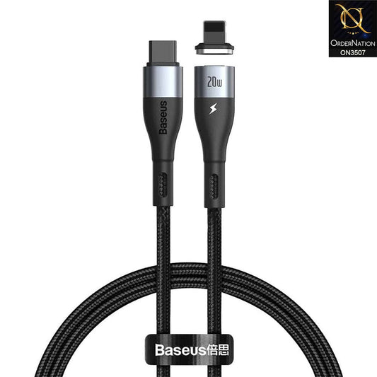 Baseus Zinc Magnetic Safe Fast Charging Data Cable Type-C To iPhone 20W 2m Black