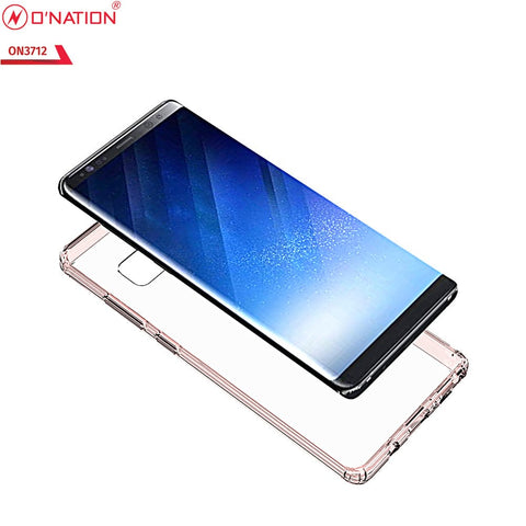 Samsung Galaxy Note 8 Cover  - ONation Crystal Series - Premium Quality Clear Case No Yellowing Back With Smart Shockproof Cushions