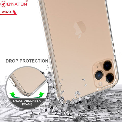 iPhone 11 Pro Max Cover  - ONation Crystal Series - Premium Quality Clear Case No Yellowing Back With Smart Shockproof Cushions