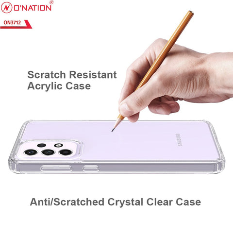 Samsung Galaxy A33 5G Cover  - ONation Crystal Series - Premium Quality Clear Case No Yellowing Back With Smart Shockproof Cushions