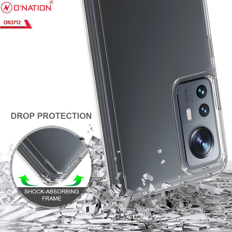 Xiaomi 12S Pro Cover  - ONation Crystal Series - Premium Quality Clear Case No Yellowing Back With Smart Shockproof Cushions