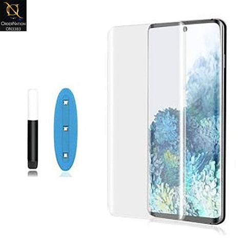 Samsung Galaxy S22 Ultra 5G - UV Liquid Full Glue Tempered Glass Screen Protector