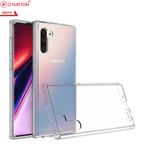 Samsung Galaxy Note 10 Cover  - ONation Crystal Series - Premium Quality Clear Case No Yellowing Back With Smart Shockproof Cushions