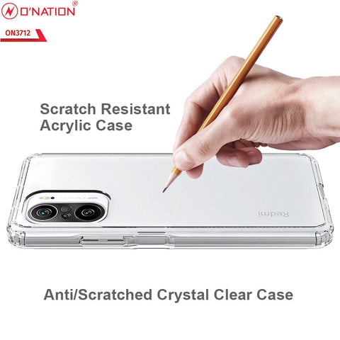 Xiaomi Poco F3 Cover  - ONation Crystal Series - Premium Quality Clear Case No Yellowing Back With Smart Shockproof Cushions