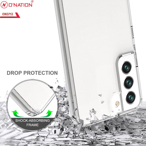 Samsung Galaxy S22 5G Cover  - ONation Crystal Series - Premium Quality Clear Case No Yellowing Back With Smart Shockproof Cushions