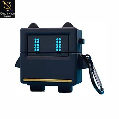 Apple Airpods Pro Cover - Cute Soft Robot Sillicone Airpods Case