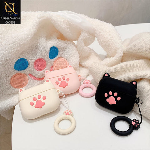 Airpods Pro Cover - Black - New Trending 3D Cartoon Claw Soft Silicone Airpods Case