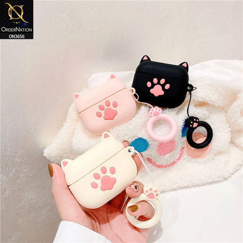 Airpods Pro Cover - Black - New Trending 3D Cartoon Claw Soft Silicone Airpods Case