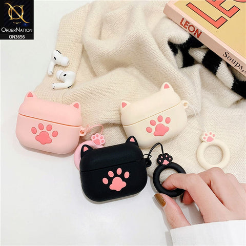 Apple Airpods 3rd Gen 2021 Cover - Black - New Trending 3D Cartoon Claw Soft Silicone Airpods Case