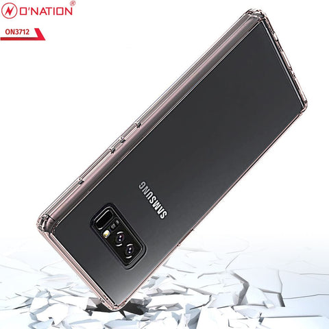 Samsung Galaxy Note 8 Cover  - ONation Crystal Series - Premium Quality Clear Case No Yellowing Back With Smart Shockproof Cushions